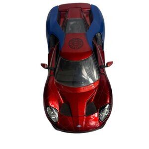 Jada Toys 2017 Ford GT Spider-Man Marvel Die-Cast Car 1:24 Red Blue Model
